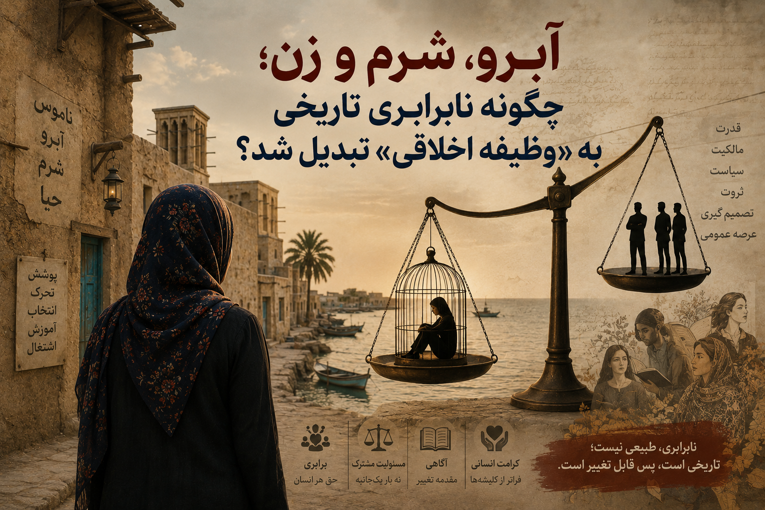 آبرو، شرم و زن؛ چگونه نابرابری تاریخی به «وظیفه اخلاقی» تبدیل شد